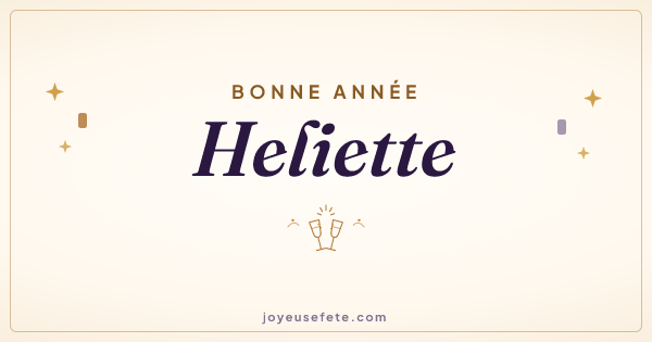 Image « Bonne année Heliette » au format large