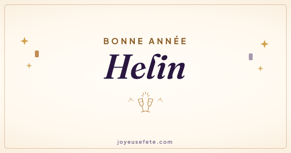Image « Bonne année Helin » au format large