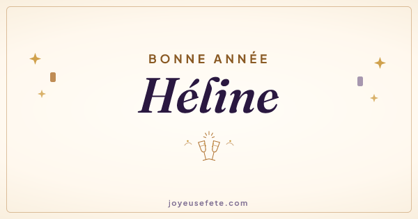 Image « Bonne année Héline » au format large