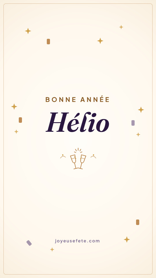 Image « Bonne année Hélio » au format story