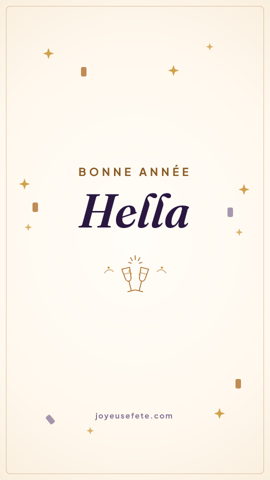 Image « Bonne année Hella » au format story