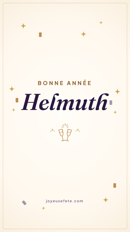 Image « Bonne année Helmuth » au format story