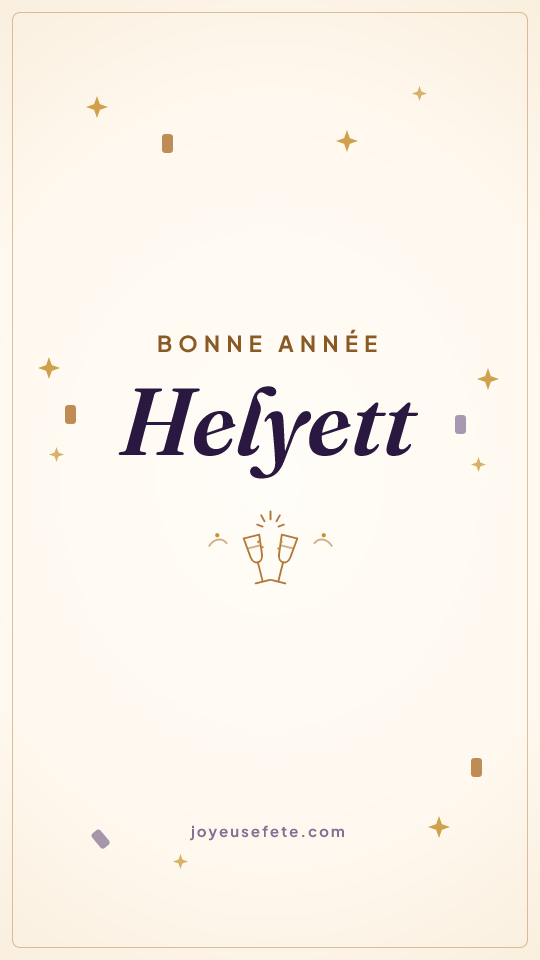 Image « Bonne année Helyett » au format story