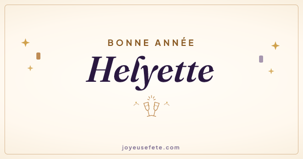 Image « Bonne année Helyette » au format large