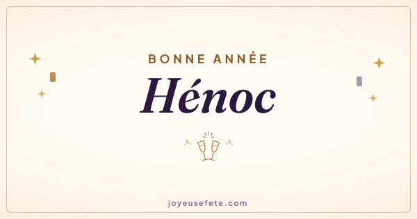 Image « Bonne année Hénoc » au format large