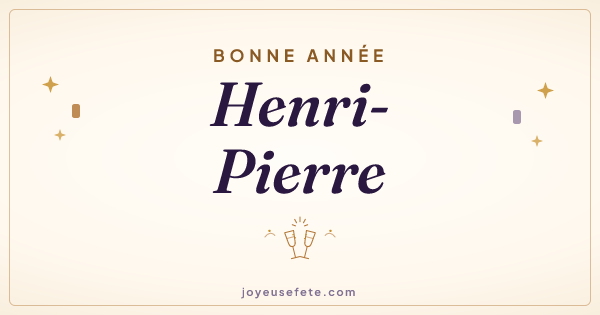 Image « Bonne année Henri-Pierre » au format large