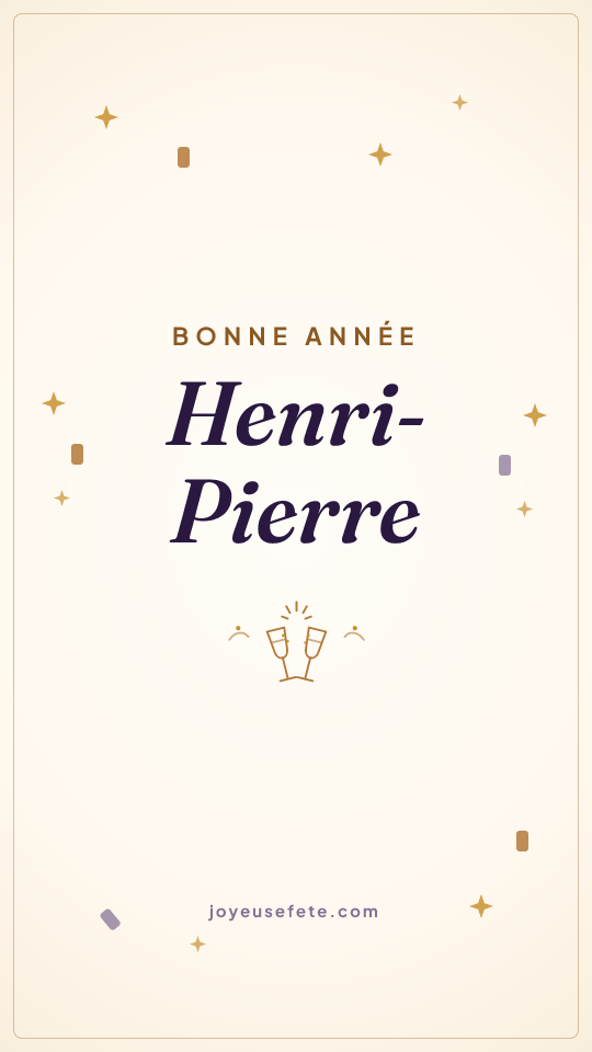 Image « Bonne année Henri-Pierre » au format story