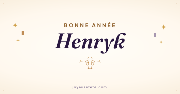 Image « Bonne année Henryk » au format large