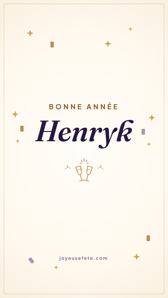 Image « Bonne année Henryk » au format story
