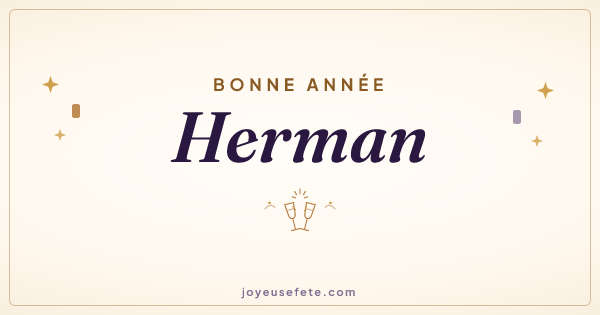 Image « Bonne année Herman » au format large