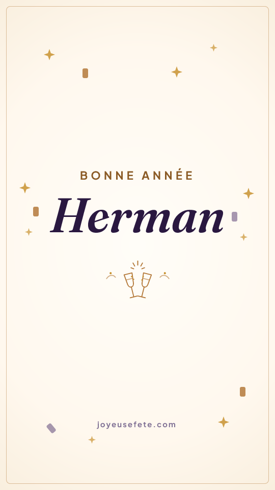 Image « Bonne année Herman » au format story