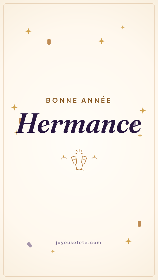 Image « Bonne année Hermance » au format story