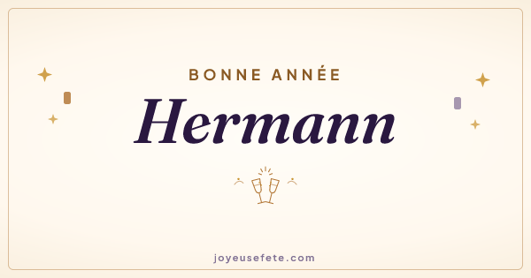 Image « Bonne année Hermann » au format large