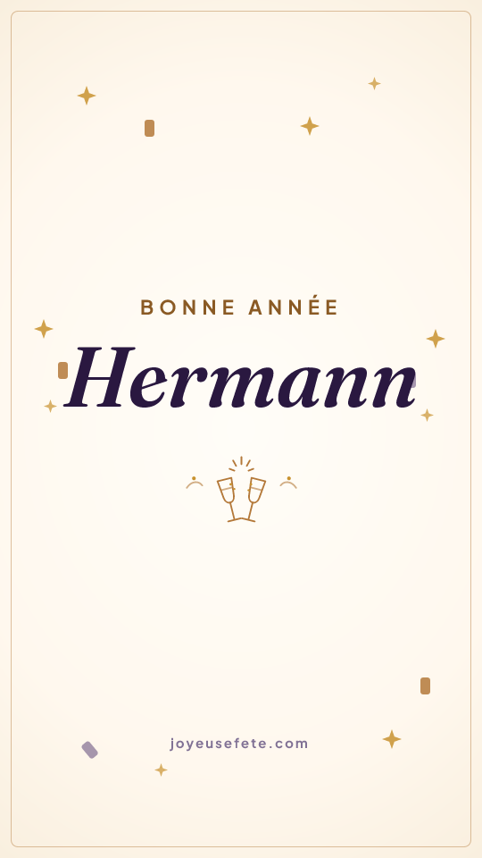 Image « Bonne année Hermann » au format story
