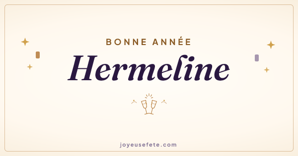 Image « Bonne année Hermeline » au format large