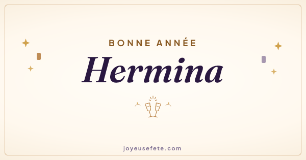 Image « Bonne année Hermina » au format large