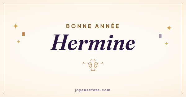 Image « Bonne année Hermine » au format large