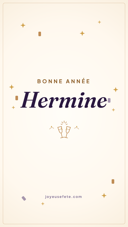 Image « Bonne année Hermine » au format story