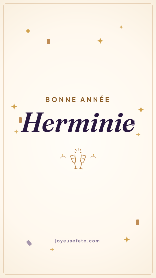 Image « Bonne année Herminie » au format story
