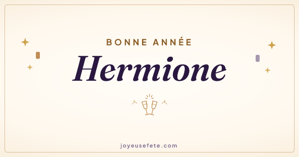 Image « Bonne année Hermione » au format large