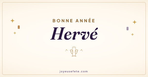 Image « Bonne année Hervé » au format large