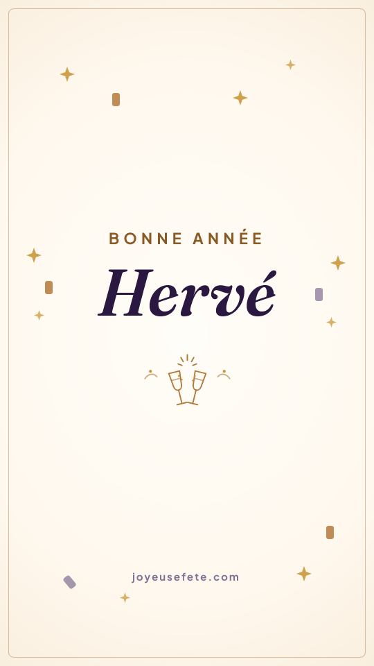 Image « Bonne année Hervé » au format story