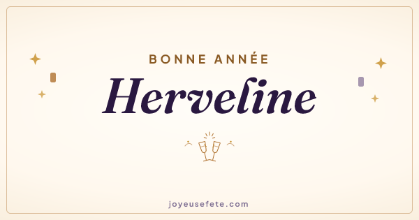 Image « Bonne année Herveline » au format large