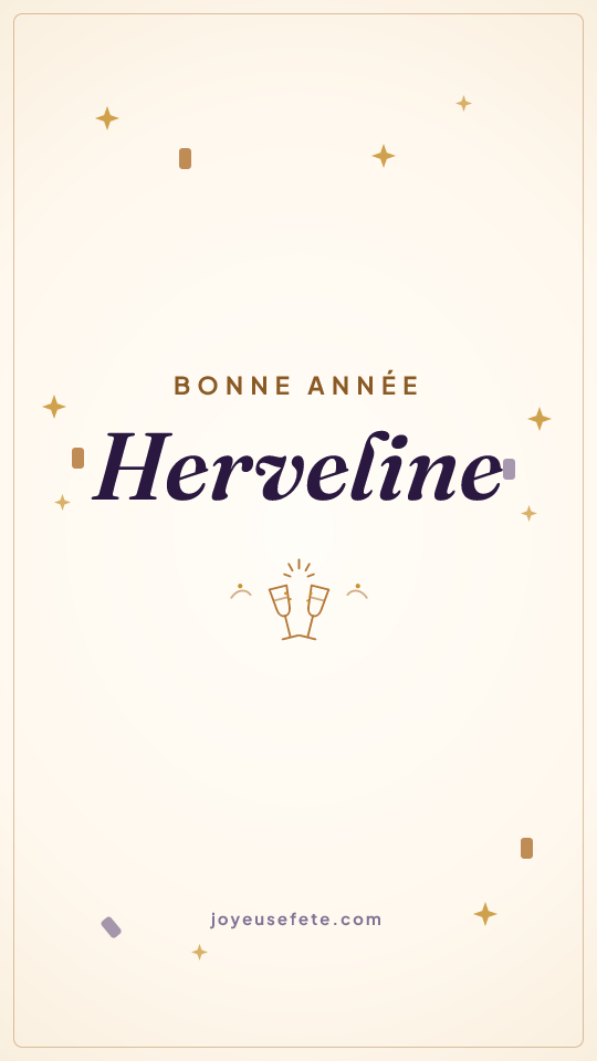 Image « Bonne année Herveline » au format story