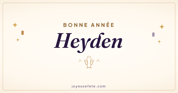 Image « Bonne année Heyden » au format large