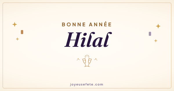 Image « Bonne année Hilal » au format large