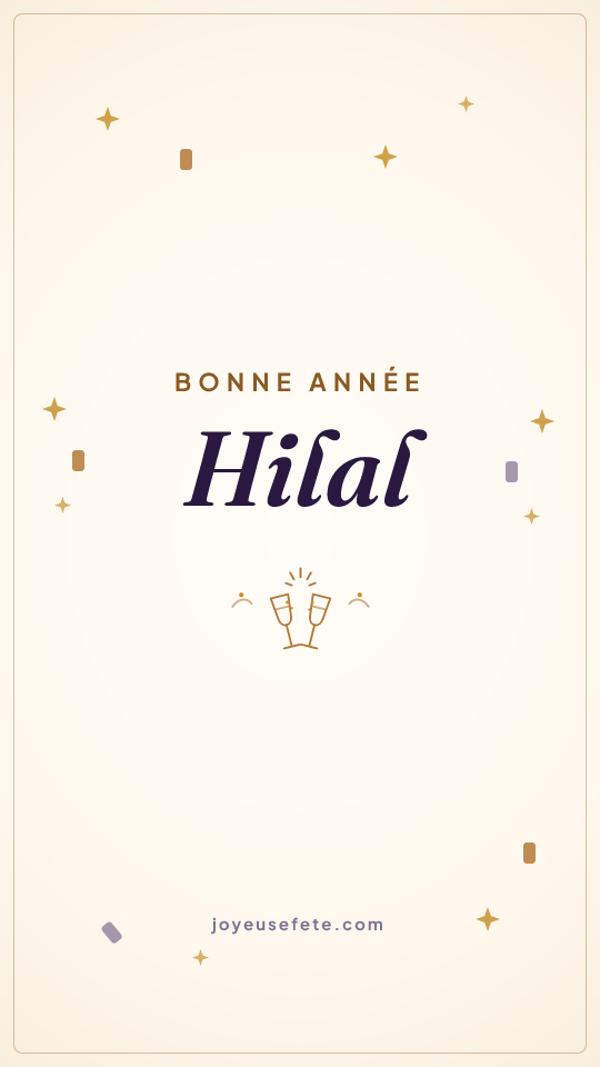 Image « Bonne année Hilal » au format story