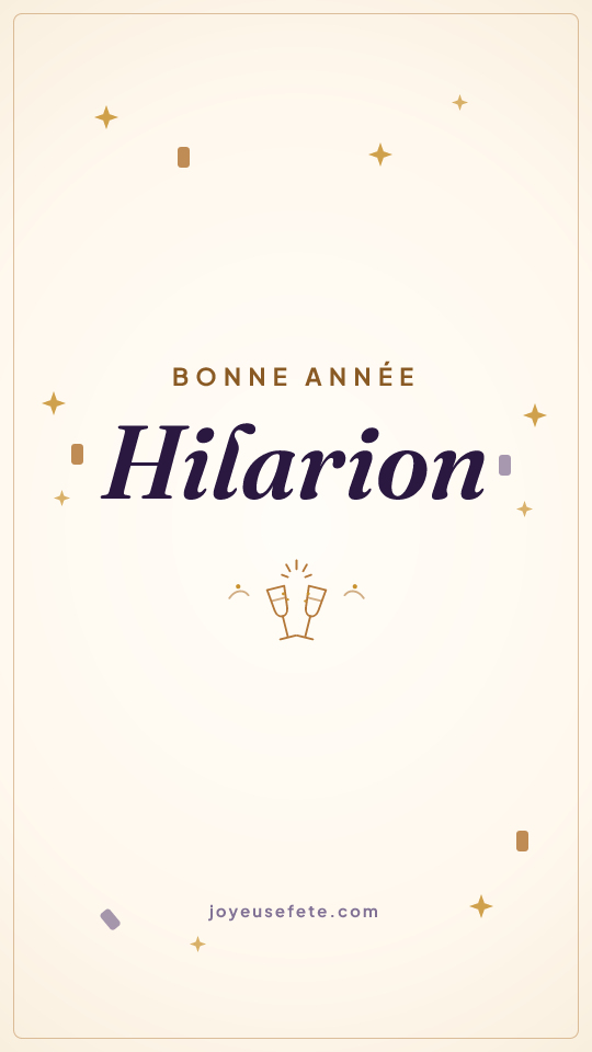Image « Bonne année Hilarion » au format story