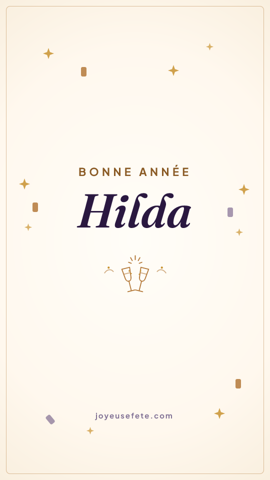 Image « Bonne année Hilda » au format story