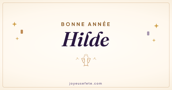 Image « Bonne année Hilde » au format large