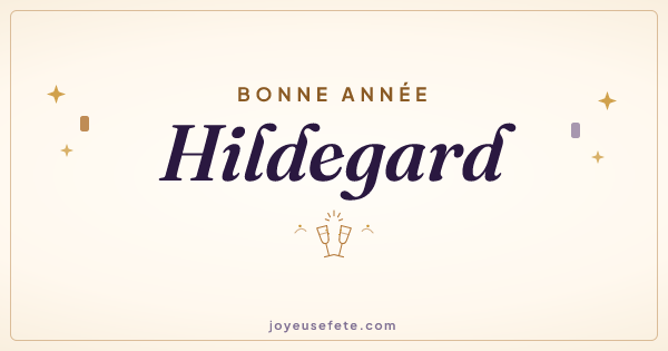 Image « Bonne année Hildegard » au format large