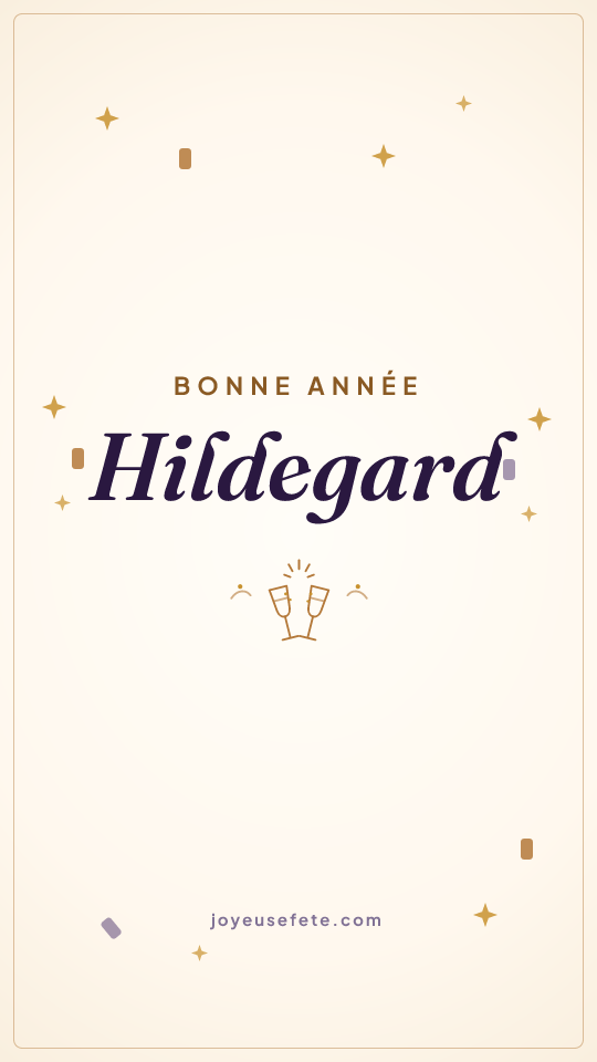 Image « Bonne année Hildegard » au format story