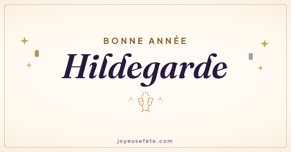 Image « Bonne année Hildegarde » au format large