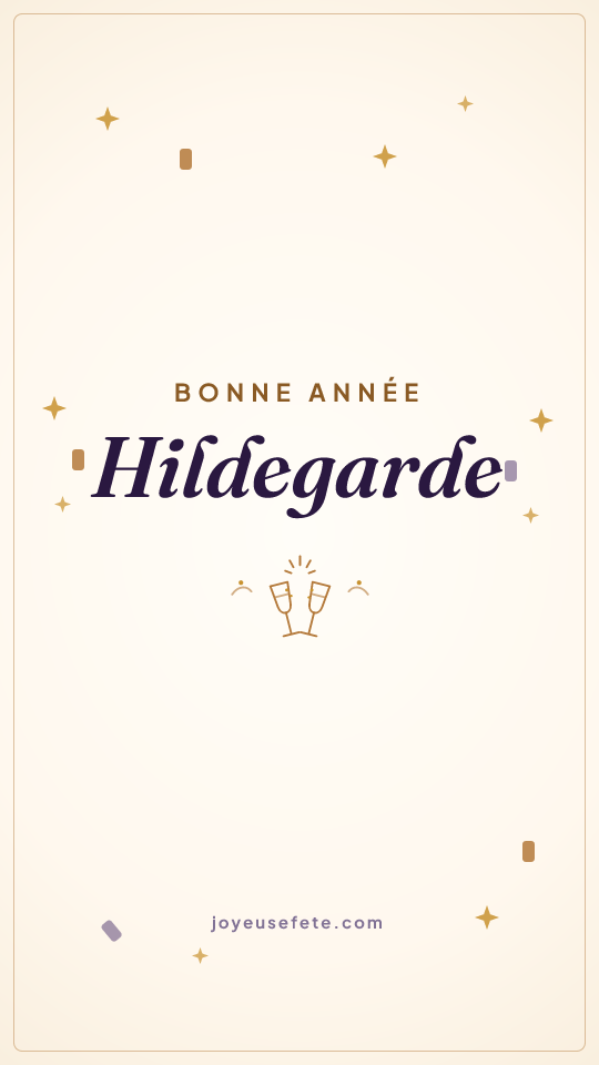 Image « Bonne année Hildegarde » au format story