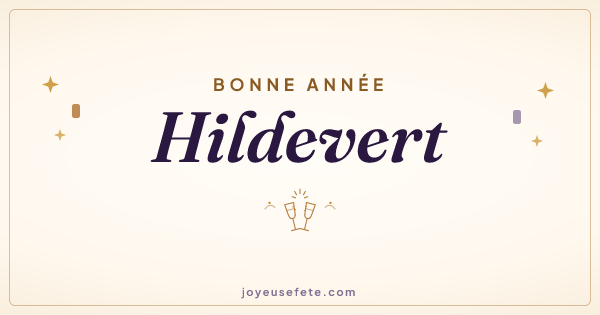Image « Bonne année Hildevert » au format large