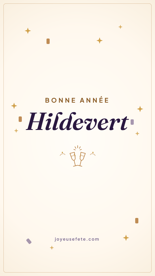 Image « Bonne année Hildevert » au format story