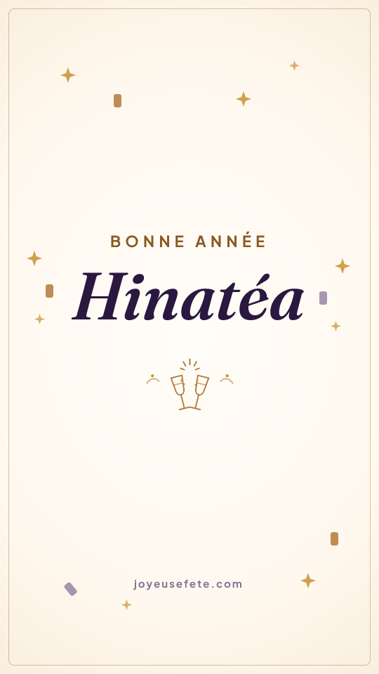 Image « Bonne année Hinatéa » au format story