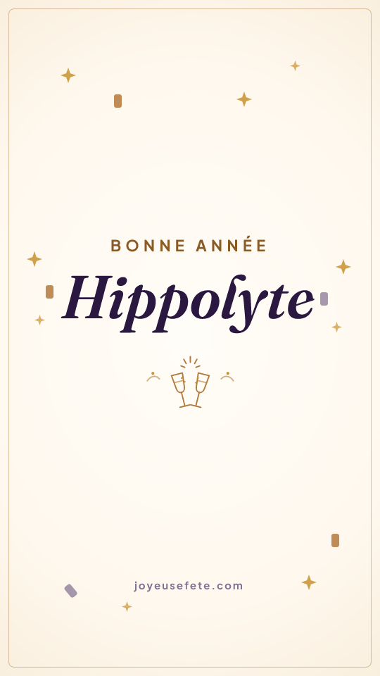 Image « Bonne année Hippolyte » au format story