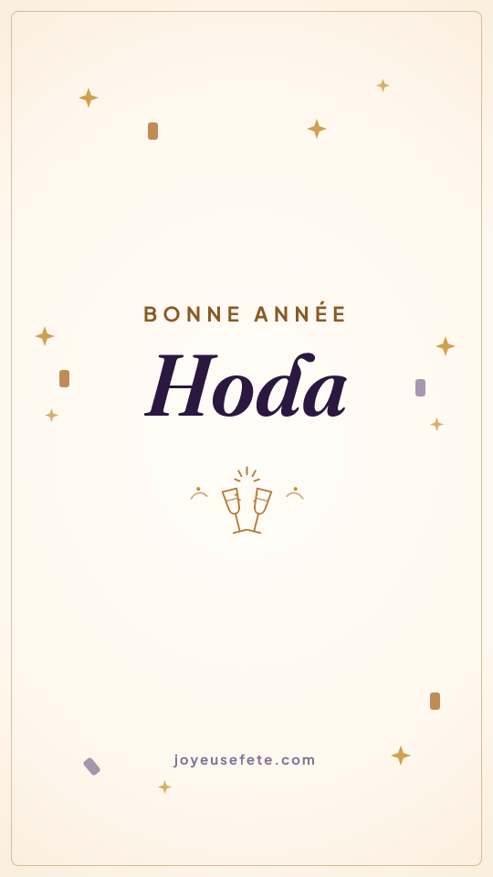 Image « Bonne année Hoda » au format story
