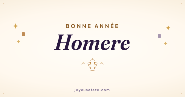 Image « Bonne année Homere » au format large