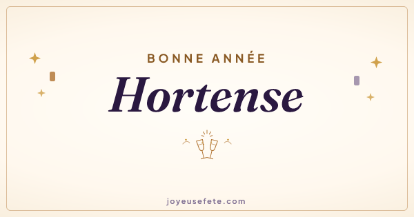 Image « Bonne année Hortense » au format large