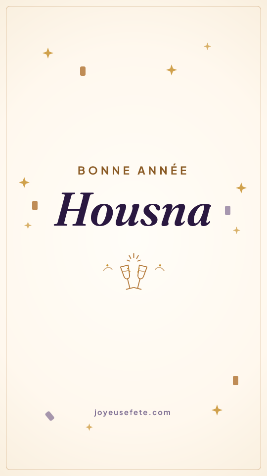 Image « Bonne année Housna » au format story