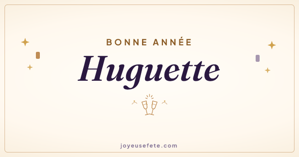 Image « Bonne année Huguette » au format large