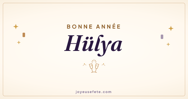 Image « Bonne année Hülya » au format large