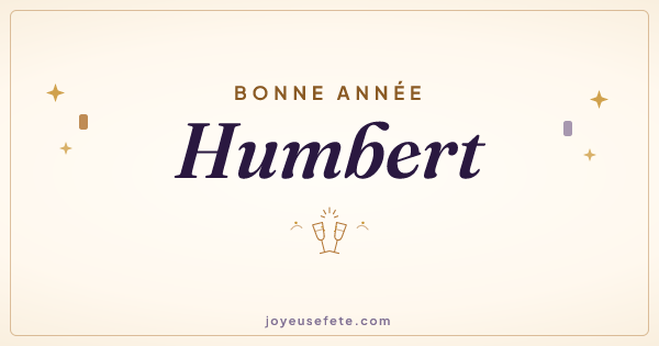 Image « Bonne année Humbert » au format large