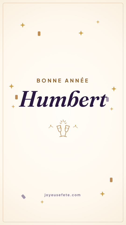 Image « Bonne année Humbert » au format story